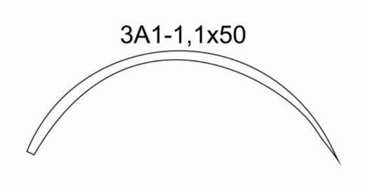 Игла хирургическая 3А1-1,1*50