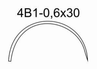 Игла хирургическая 4В1-0,6х30
