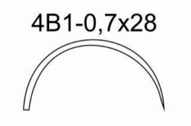 Игла хирургическая 4В1-0,7х28